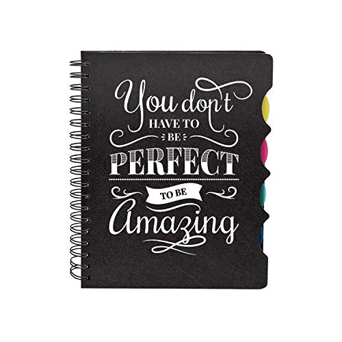 YaYa cafe Printed Wirebound Notebook Motivational Quote You Don’t Have to Be Perfect Be Amazing – A5 Size,70 GSM,300 Ruled Pages YaYa cafe Printed Wirebound Notebook Motivational Quote You Don’t Have to Be Perfect Be Amazing – A5 Size,70 GSM,300 Ruled Pages