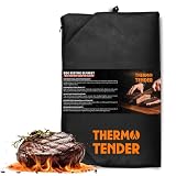 Thermo Tender BBQ Blanket for Resting Meat – 21' Insulated Meat Resting Bag with Wide Mouth Zipper for Brisket & Smoked BBQ
