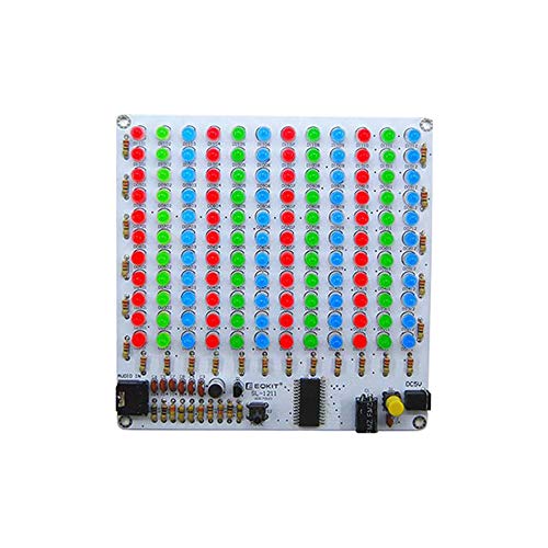 IS Icstation 12X11 Color LED Music Audio Spectrum Analyzer Level Indicator Kit