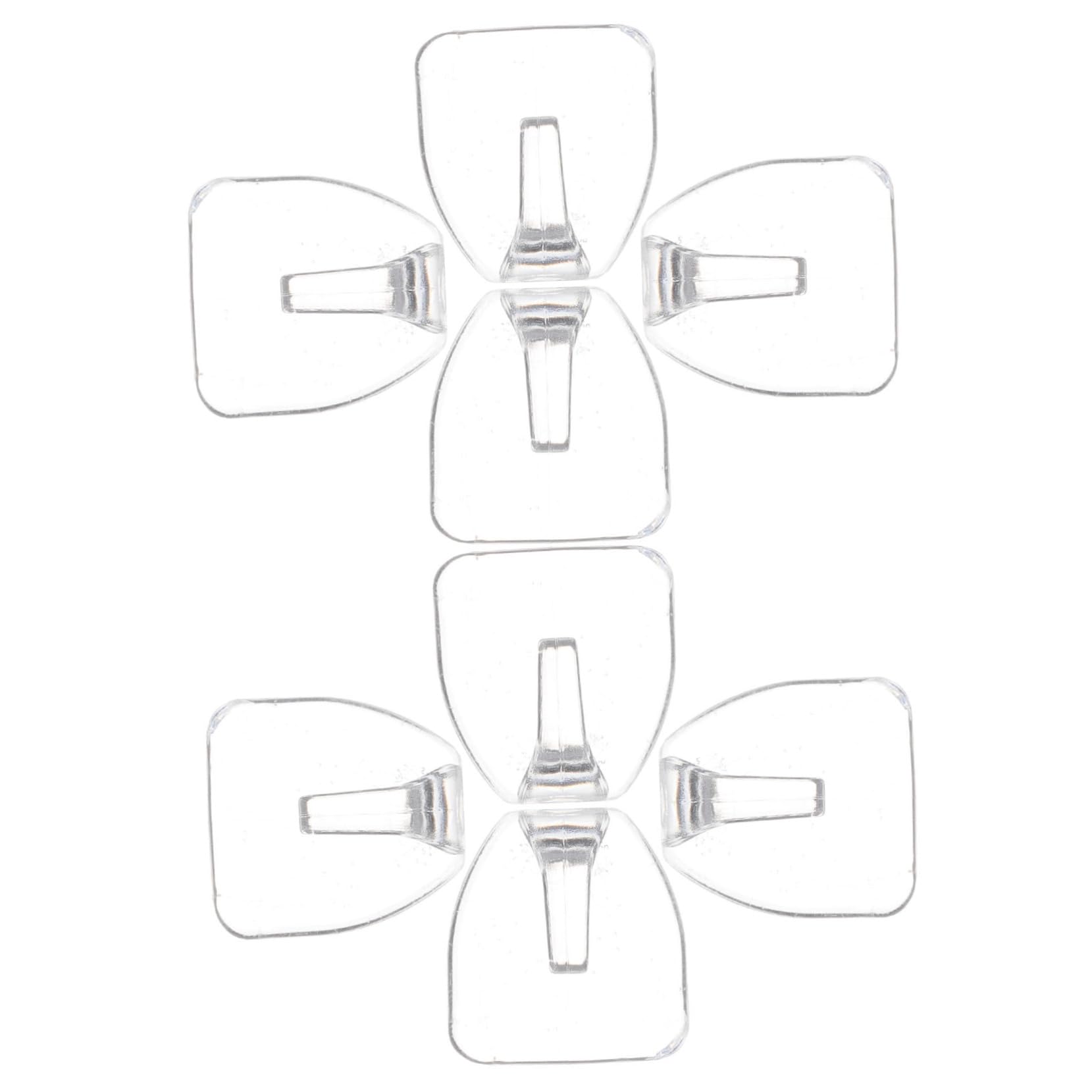 Artibetter 5 Juegos Juego De Ganchos Transparentes Ganchos Pared Enganches Pared Hangers De Pared Adhesivo Percha Para Ducha Adhesivos Para Colgar Pegarse En 8 Uds * 5