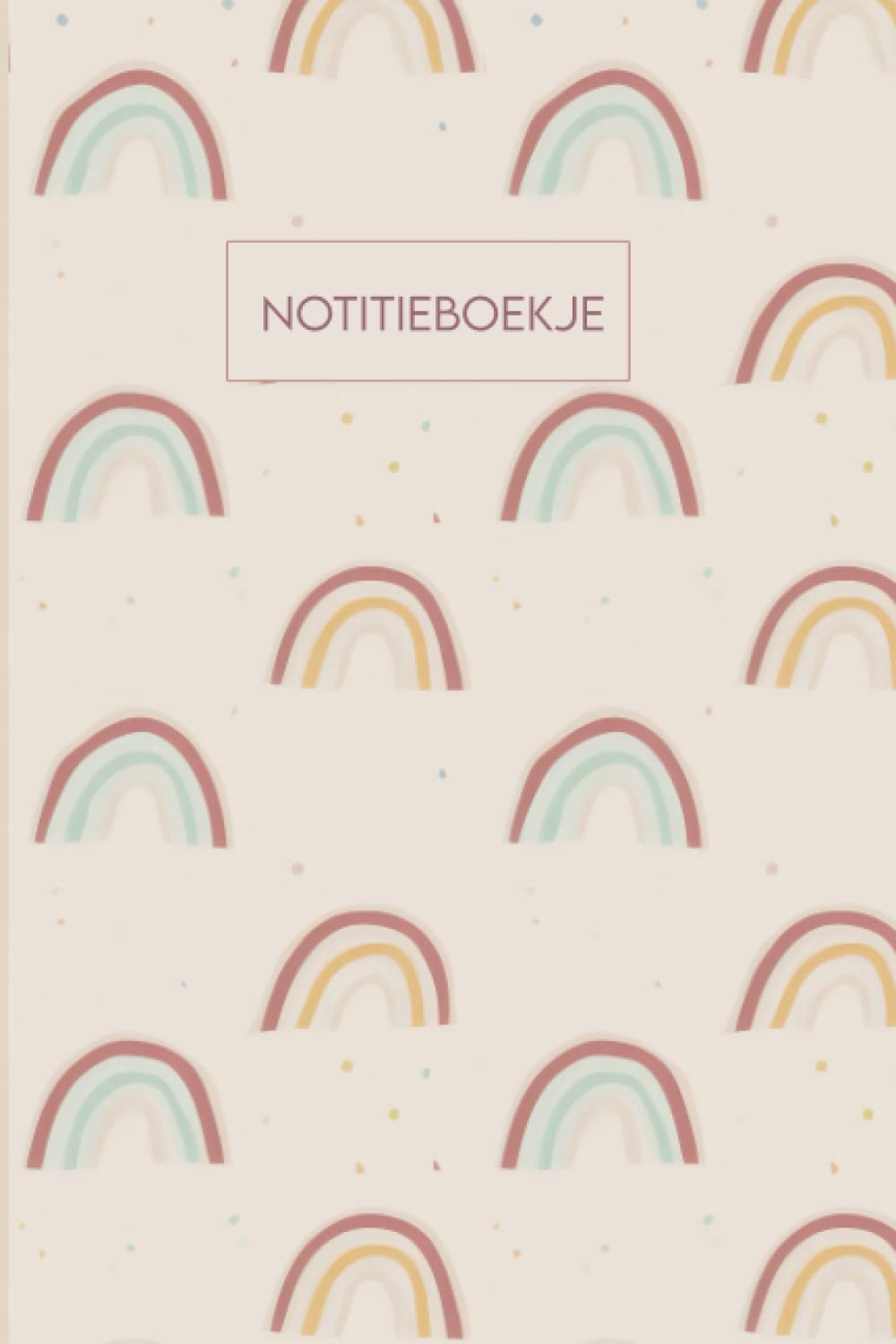 Schrift met pastel regenboog cover voor werk, school of thuis. Blanco notitieboek met lijntjes: Gelinieerd met brede lijn, schriftje, notitieboek, 100 ... - studenten - meisjes - tieners - vrouwen