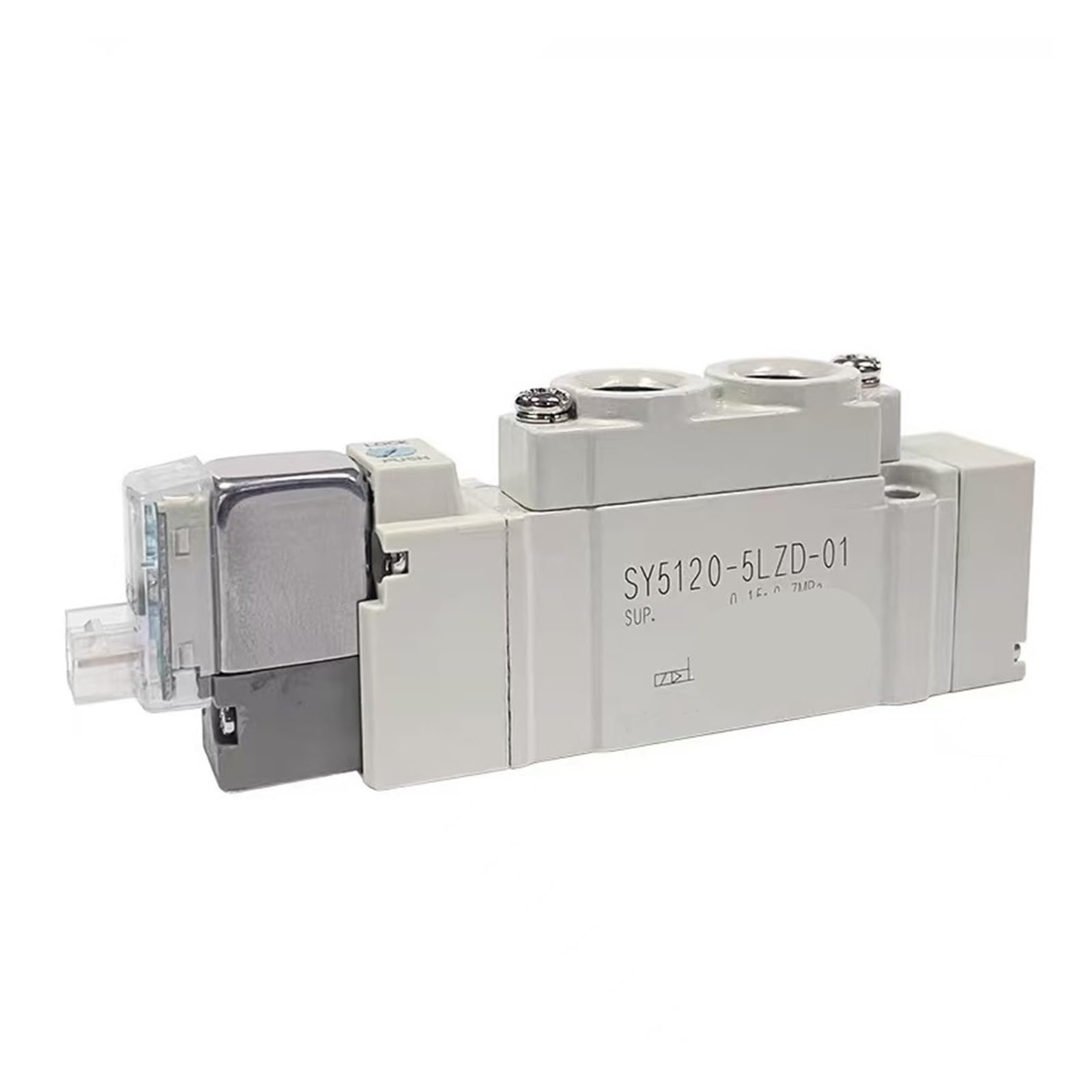 Electroválvula neumática de 2 Posiciones y 5 vías, accionada por piloto, 24 V CC, SY5120-5LZD-01(4)