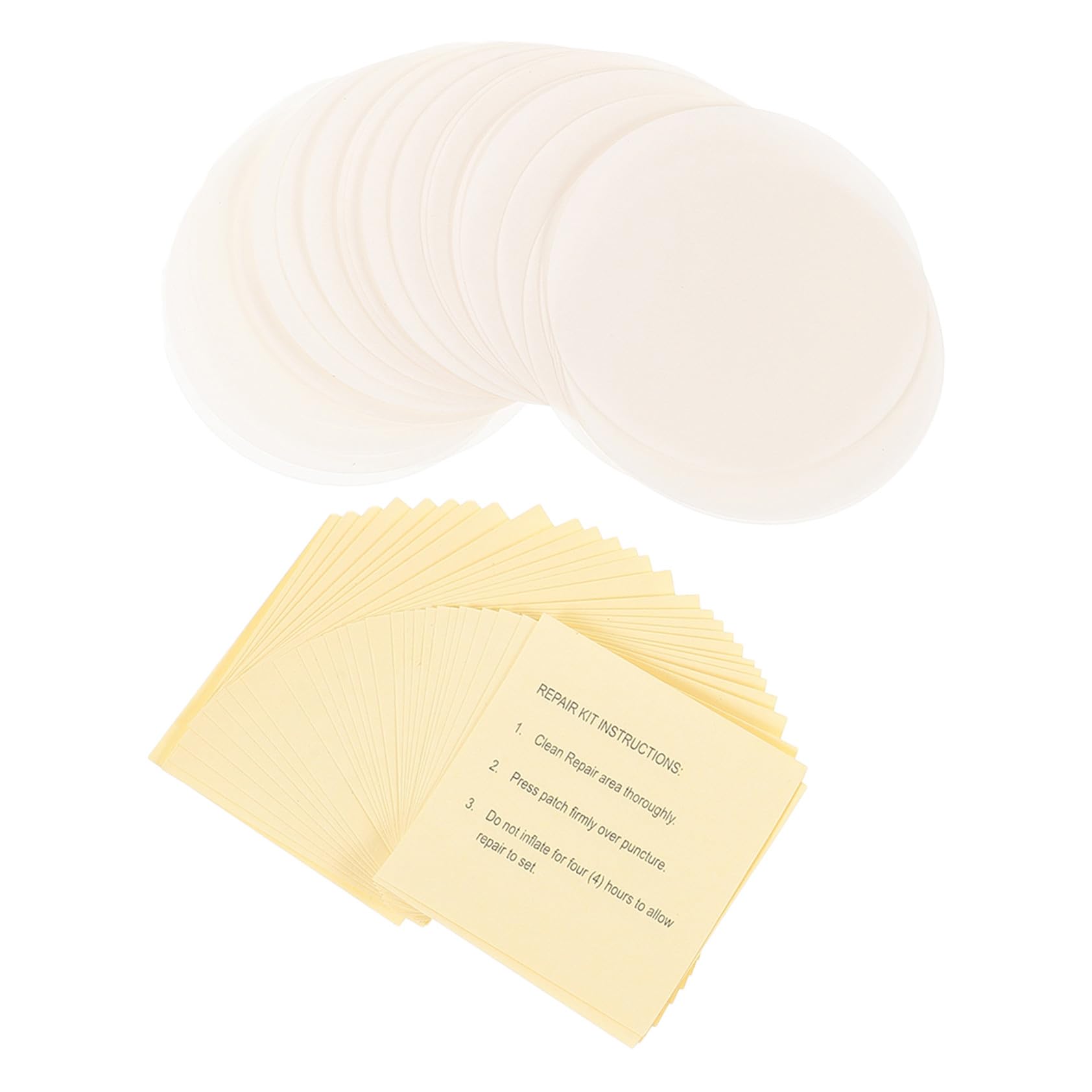 Toddmomy 300pièces Patches De Réparation Auto-adhésifs pour Anneaux De Natation Gonflables Kit Étanche Ronds Carrés pour Flotteurs Bateaux Et Matelas Gonflables
