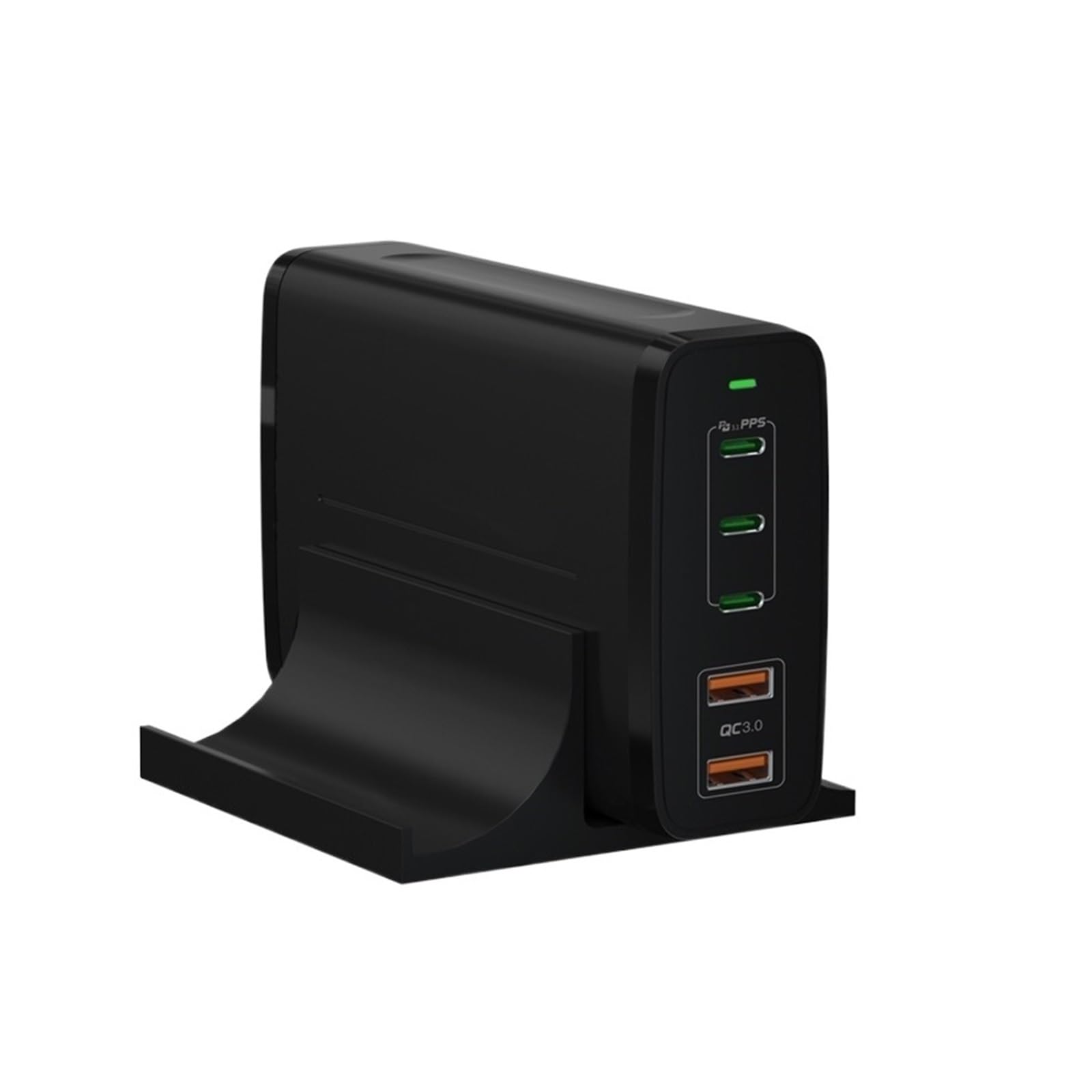 Ładowarka USB C 245 W 5 portów Stacja szybkiego ładowania GaN PD Zasilacz 140 W PD3.1/PPS/QC4+/QC3.0,Bezpieczny i Wydajny(3pin and Cable)