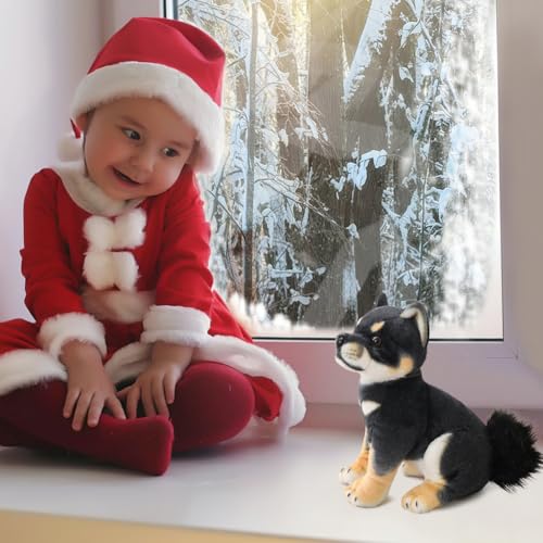 iSpchen Simulation Shiba Inu Kuscheltier, Corgi Plüschtiere Hund Stofftier Plüschkissen Spielzeug Umarmung Kissen Hund süßer Welpe weiches Plüschtier Hundepuppe Spielzeug Geschenke für Mädchen Jungen