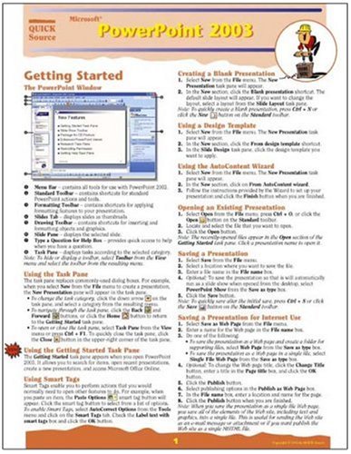 Microsoft PowerPoint 2003 Quick Source Guide | Amazon.com.br