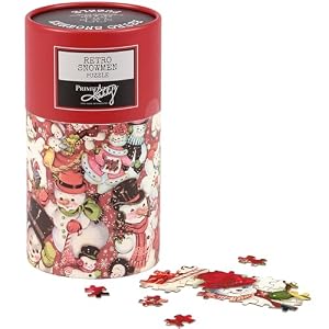 Primitives by Kathy Puzzle Retro Snowmen