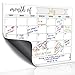 ZHANGTAOLF Calendario Magnetico Mensile Whiteboard Whiteboard 16"X12 Calendario Frigorifero Secco Magnetico per Frigorifero per frigo utile Come organizzatore di Famiglia, pianificatore di pasto