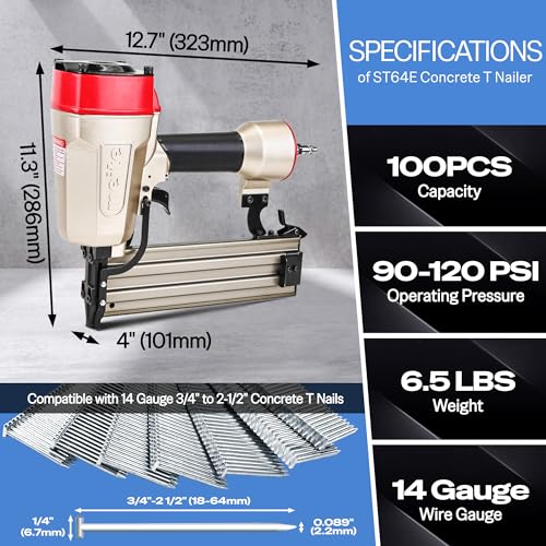 meite ST64E Heavy Duty Concrete Nailer