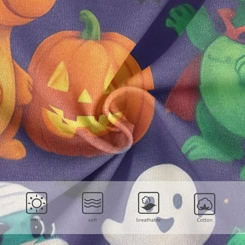 Kids Underwear, Cute Cartoon Dinosaurs Halloween Toddler Panties, Girls' Cotton Brief Underwear, 2T–8 Years3