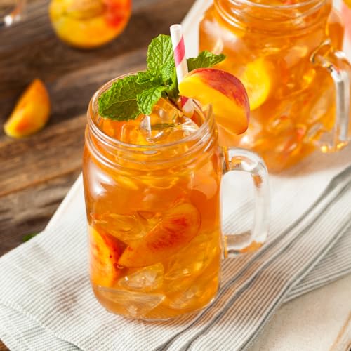 Rauch Eistee Peach | Eis Tee par Excellence mit Hagebutte | Ideal für Tee Trinker | Unwiderstehlicher Durstlöscher |Drink in 6x 1,5 Liter PET Flasche