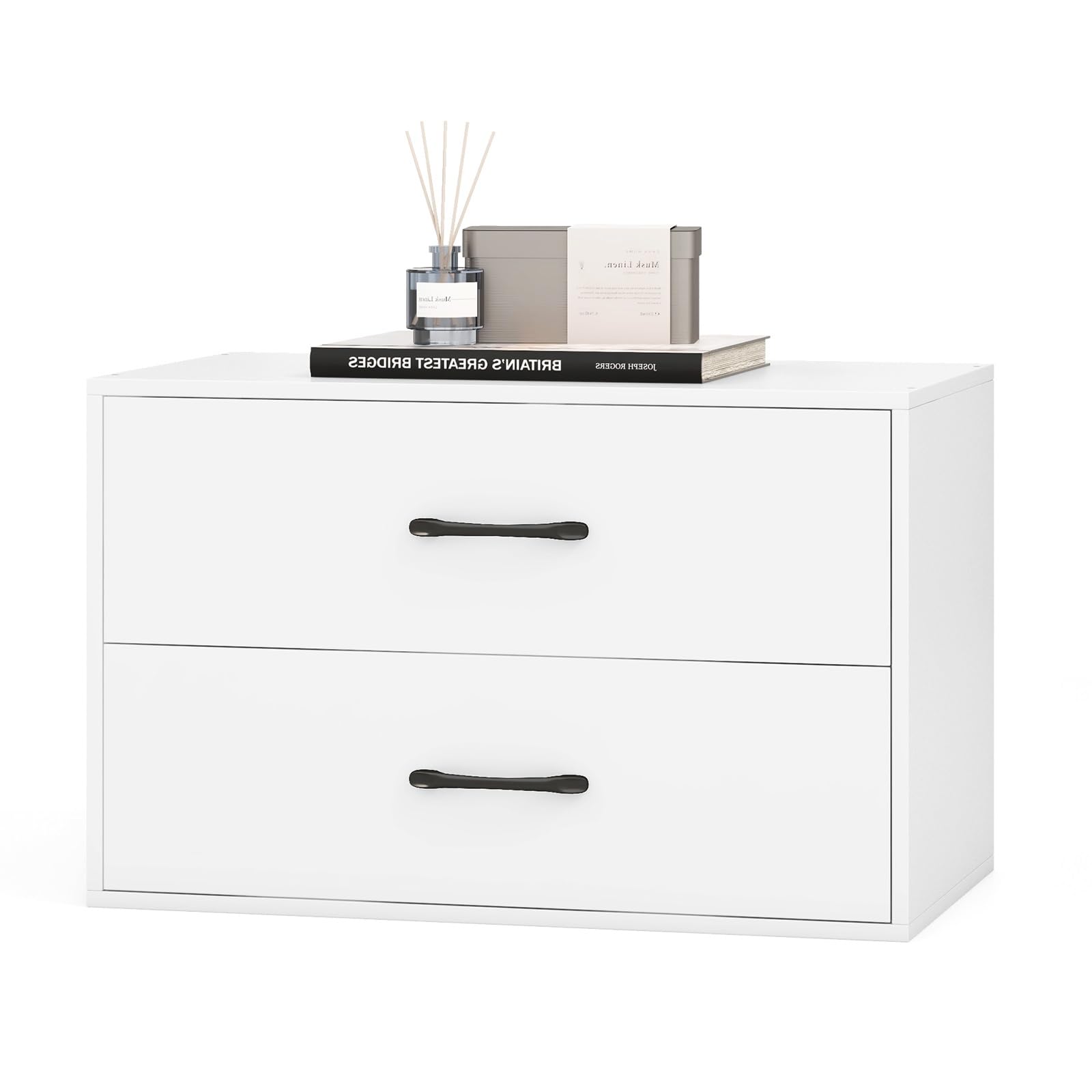 Amazon.com: GOFLAME Stackable 2-Drawer Dresser, Wood Horizontal