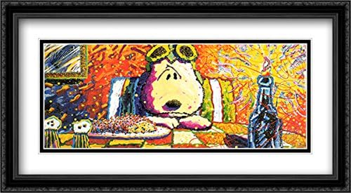 The Last Supper 2X Matted 40x28 Large Black Ornate Framed Art Print by Tom Everhart