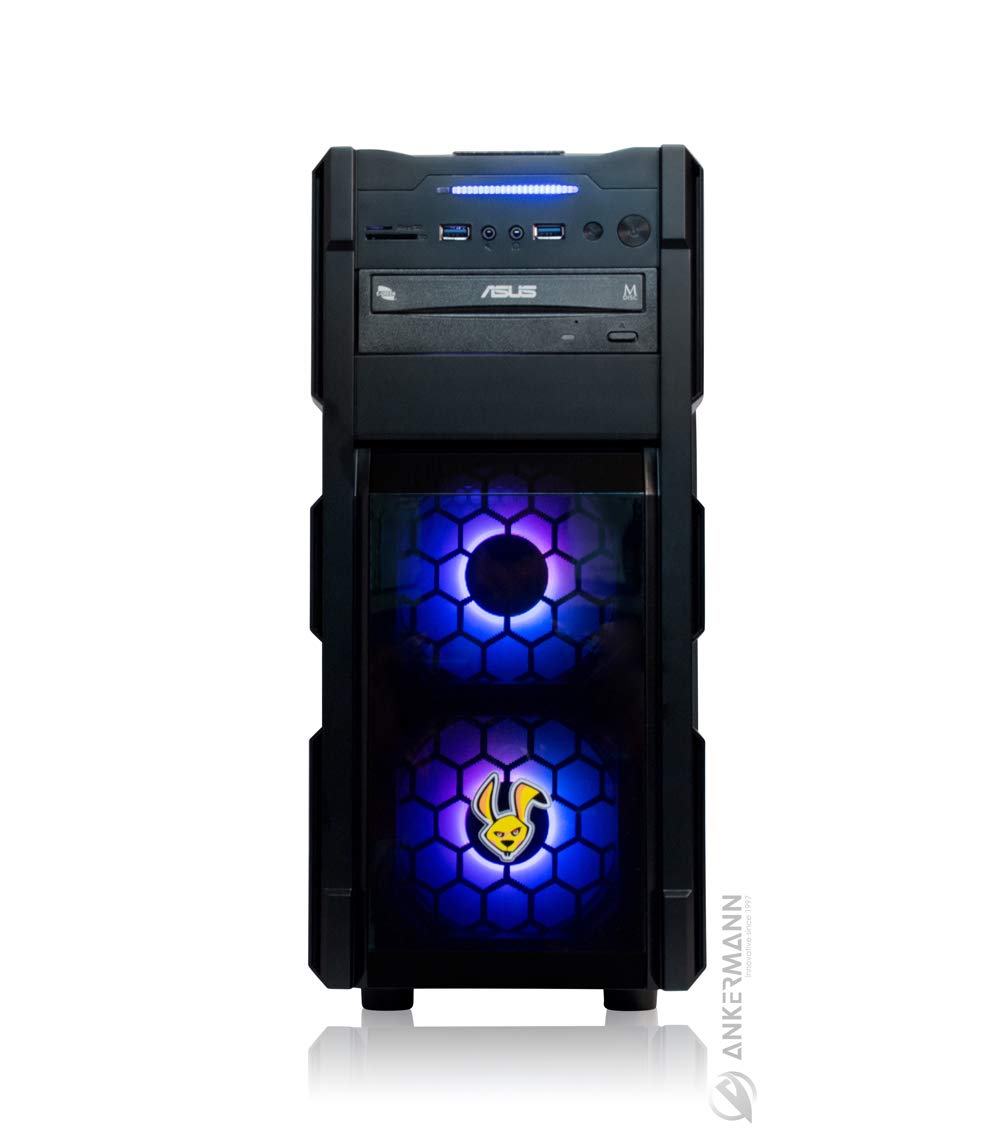 Ankermann PC Gaming Business PC VR Ready, Ryzen 5 1600 6X 3,20GHz Turbo 6x3,60Ghz, GeForce GTX 1050 Ti 4GB, 8GB DDR4 2400, 240GB SSD, Windows 10 Pro, EAN 4260219658690