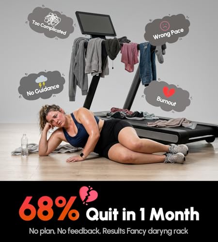 Image of AI-Adaptive Smart Home Treadmill - Auto Speed & Incline Adjustment, Smart Heart Rate Control, Real-Time AI Running Coach, 5.0HP Motor, 440lb Capacity, No Subscription Required, NB6 (Black-Blue)