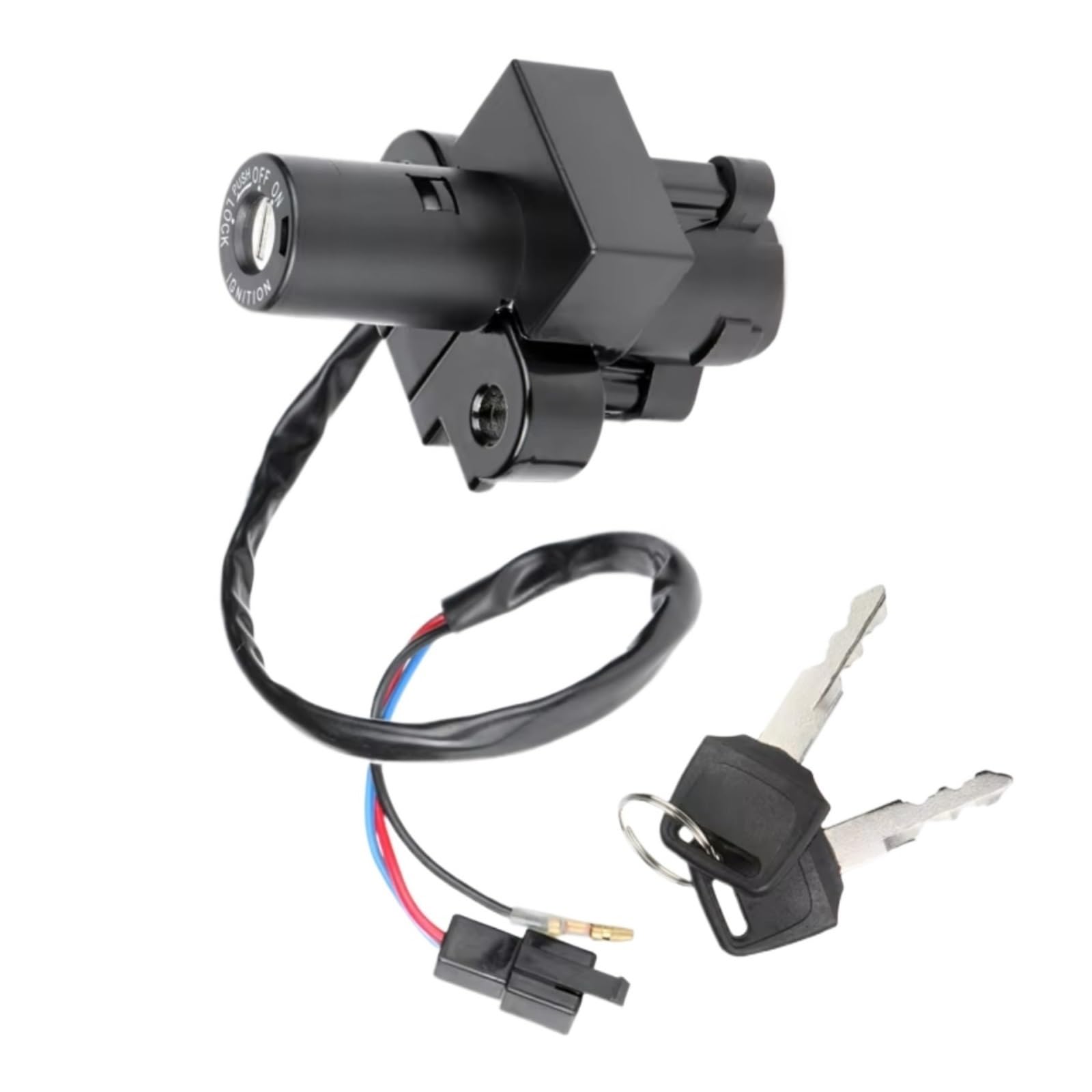 Clé Contacteur pour VFR750F RC36 1990-1997 pour VFR800Fi 1998-2001 pour CB1000F 1993-1996 Serrure De Commutateur D'allumage De Moto avec 2 Clés