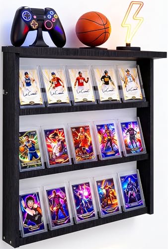 Étagère murale pour cartes de sport : protégez et exposez vos boîtiers PSA - 2