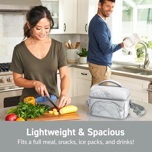 image for Bentgo Deluxe Lunch Bag - Durable and Insulated Lunch Tote with Zipper