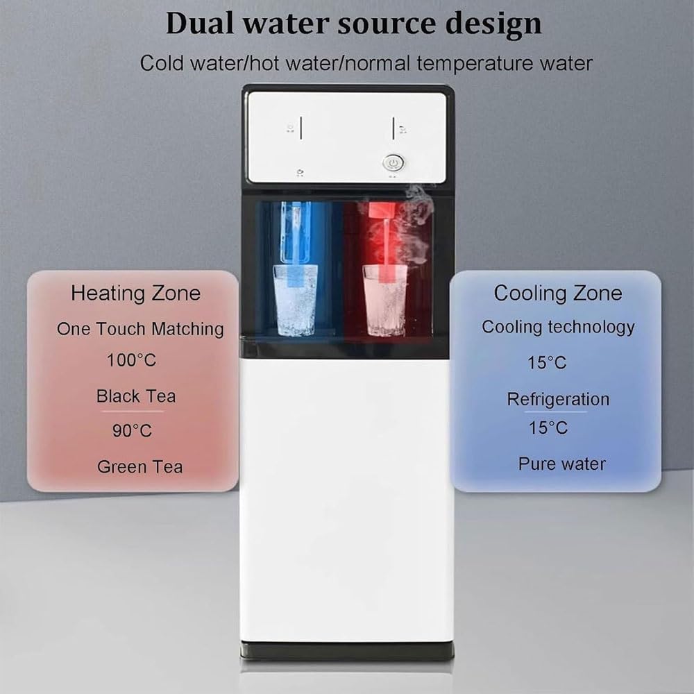 Sofortiges Kochen Wasserspenders, Wasserspender Mit Wasseranschluss, 3 Temperaturstufen, kühler & Wasserspender Für Trinkwasser Für Zuhause Und Büro