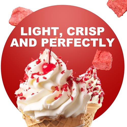 Organic Freeze Dried Strawberries Pieces - 10oz/284g Pack of 3 Crispy Dry Strawberry for Yogurt, Smoothies, Cereal & Baking | No Sugar, No Additives & Natural Dehydrated Fruit Snacks for Kids & Adults - image 6