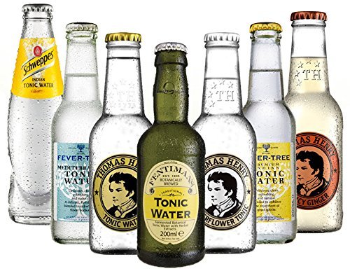 Tonic Set Schweppes, Fever Tree Indian + Mediterranean ,Fentimans, Thomas Henry Tonic und Elderflower Thomas Henry Spicy a 200ml inc. MEHRWEG + EINWEG Pfand