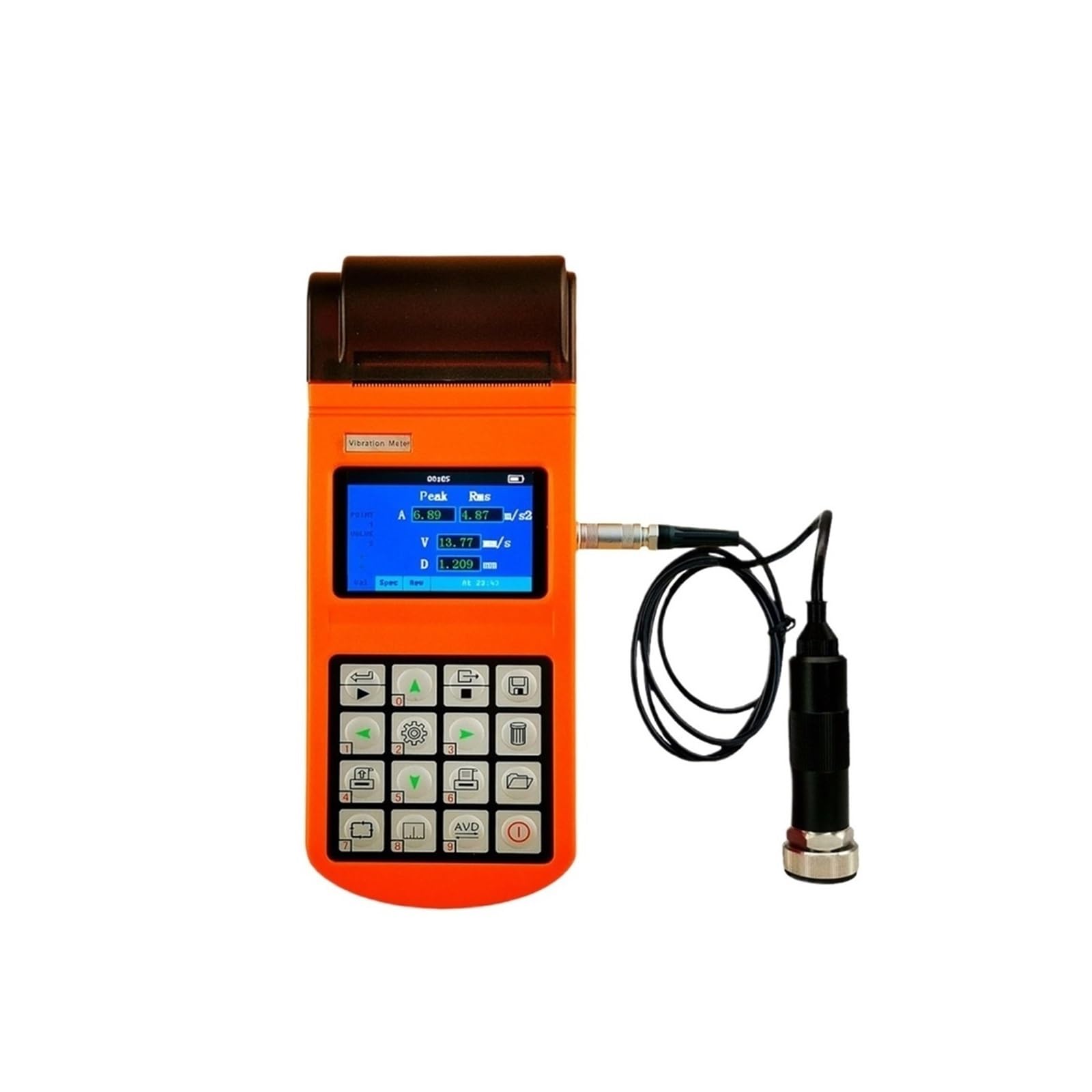 Miernik Wibracji, Przenośny miernik drgań Mechaniczny miernik prędkości przemieszczenia przyspieszenia 30~30000 obr./min Tester prędkości obrotowej