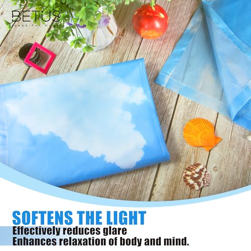 Image of Betus 2 Pack Magnetic Light Covers for Standard 2x4 Feet Drop Ceiling Flat Panel Lights - Fluorescent & LED Ceiling Light Shade Filters for Classroom, Office Cubicle, Hospitals, Home & School