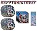 Avengers Birthday Party Supplies Bundle Pack includes Plates, Napkins, Birthday Banner (Bundle for 16)