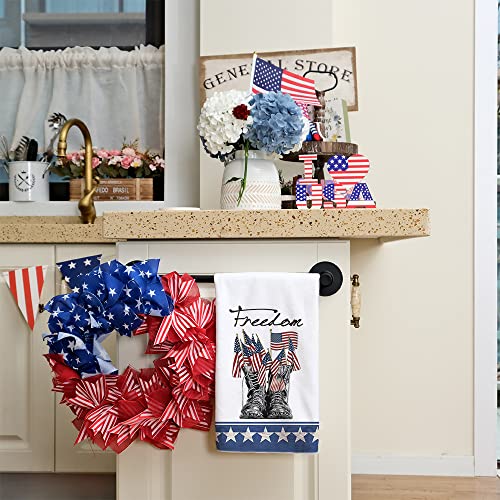 GEEORY Patriotic Freedom Star Kitchen Towels #TOP17