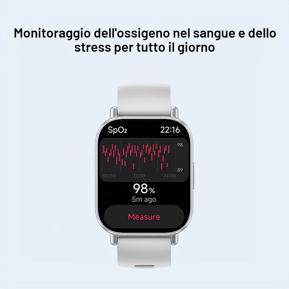Xiaomi Redmi Watch 5 Active Midnight Black|Smartwatch| Display LCD da 2 pollici, lunga durata della batteria, chiamate Bluetooth, riduzione del rumore, monitoraggio della salute, impermeabile 5 ATM,