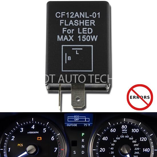 CF12-ANL01 LED Flasher Relay Fix Hyper Flash Turn Signal Decoder Load Equalizers