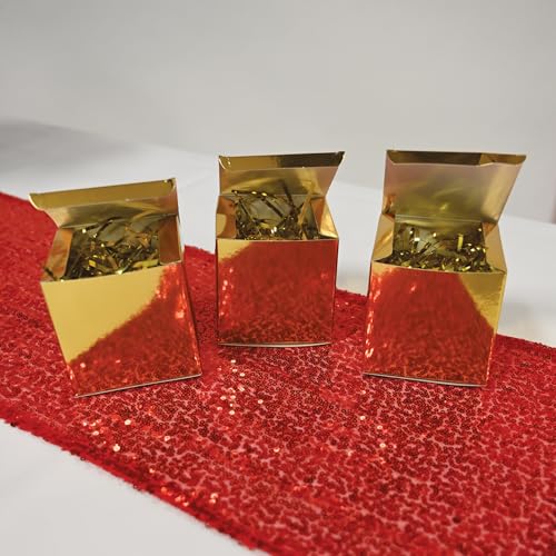 Beistle 50601-GD Gleam 'N Shreds pour illuminer un centre de table de mariage
