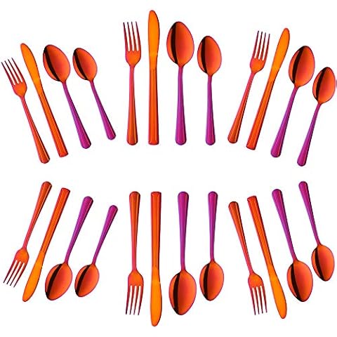 Buyer Star 24-Piece Rainbow Stainless Steel Set Cover