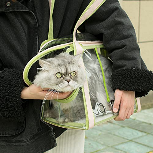 Moniss Bolsas transparentes para transporte de animais de estimação para gatos com sacos de malha de