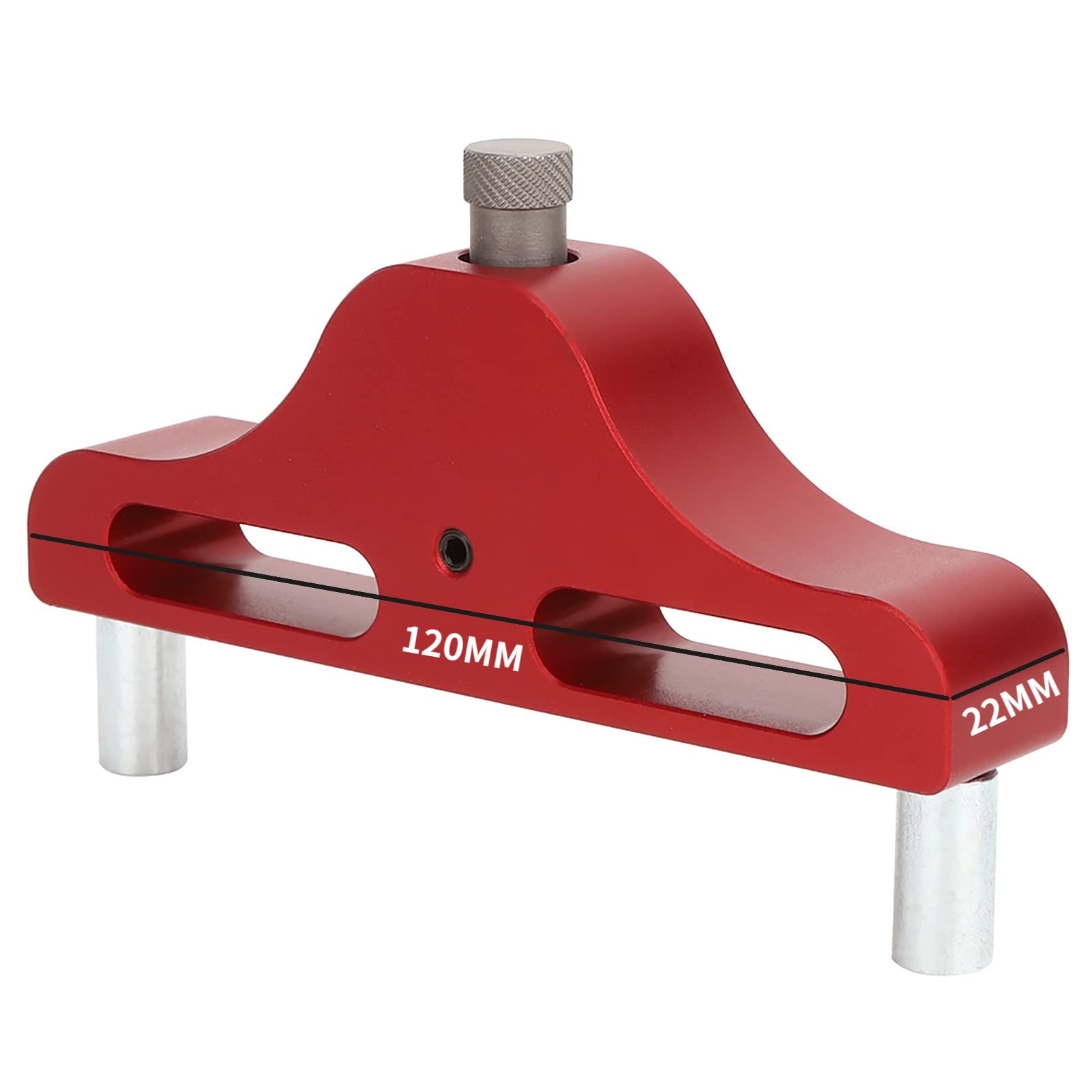 95mm Center Scriber Line Scriber Aluminum Alloy Woodworking Marking Tool Marking Center Finder Tool Wood Scribe Marking Fits 10mm Thick Pen Blue/Red(Red) — Amazon image 4