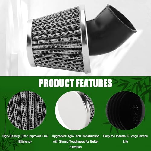Image of 38mm 39mm 40mm 1.5 inch Filter 45 Degree Angled for 50cc 70cc 90cc 110cc 125cc 150cc 200cc ATV Quad Scooter Gokart Moped Chopper Pit Dirt Pocket Mini Super Bike GY6 1.5in