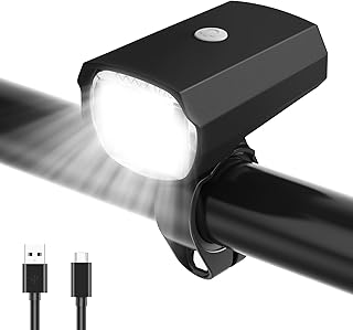 LED Bicycle Light Front, IPX5 Waterproof Bicycle Lamp Front, StVzo Approved Bicycle Light