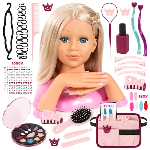 Bayer Charlene Magic Nails Stylingkopf mit Händen, 27cm