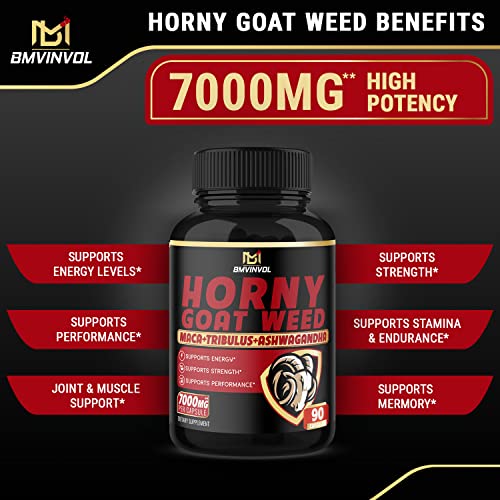 BMVINVOL-Horny-Goat-Weed-Capsules-7000mg-Herbal-Equivalent-Maca-Ginseng-Tribulus-Terrestris-Ashwagandha-Performance-and-Energy-Support-3-Months-Supply