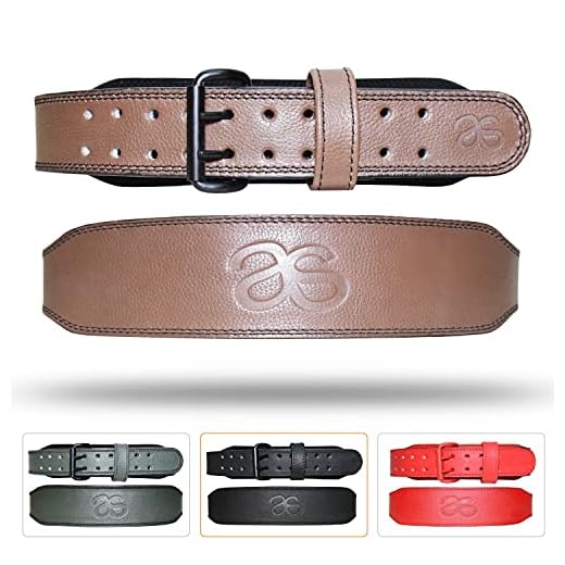 AAYLANS COW MILD LEATHER 7MM WEIGHTLIFTING BELT FOR MEN & WOMEN LOWER BACK SUPPORT FOR WEIGHTLIFTING (Large - X.Large, Brown)