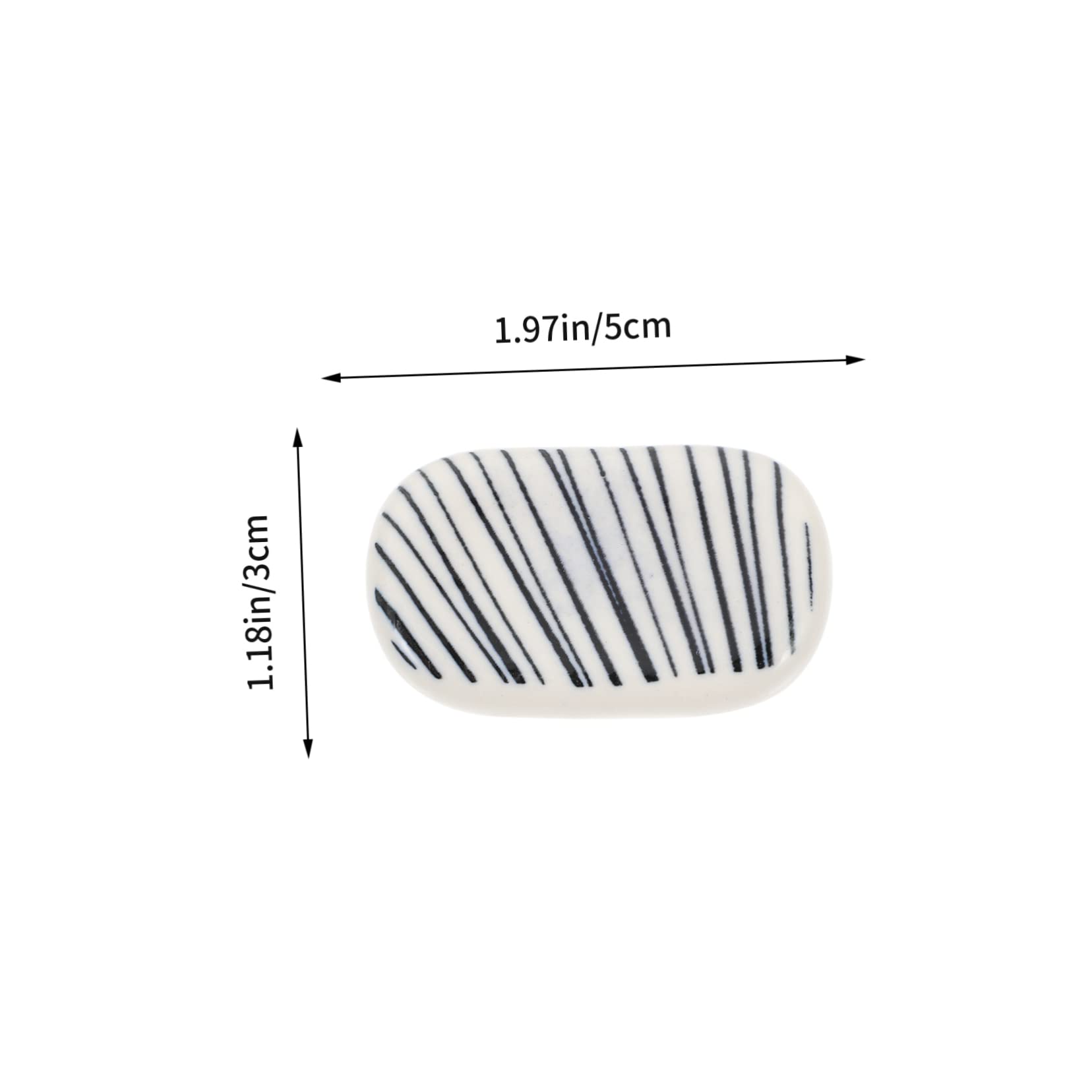 Support de baguettes 20 pièces Support de vaisselle Bleu Table de cuisine Cadeaux pour une nouvelle maison pratique Repose-baguettes en céramique Brosses Organisateur Rayures Ustensiles Fourchettes S