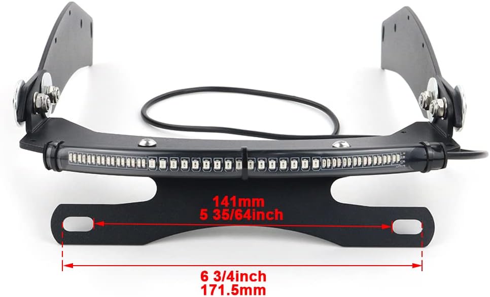 Xitomer Fender Eliminator Compatible with 2025 2024 Fury VT1300CX License Plate Holder with LED Light Strip Fit for Fury VT1300CX 2010-2025 Tail Tidy