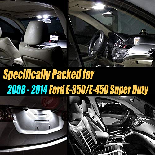 Kit 14 piezas luz interior LED 6000K para Ford E-350/E-450 miniatura 2