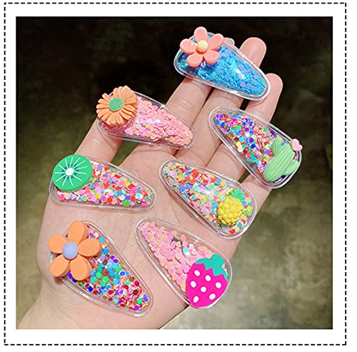 Pinzas para cabello con brillo set de 10 piezas 6 cm miniatura 6