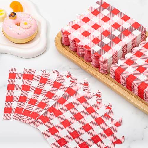 120pcsredginghamnapkinsdisposableredandwhitecheckerednapkinsscallopedredbuffalonapkinspaperplaidnapkinsforsummerpicnicbarbecuebabybridalshower5x5inches Urban Country Home Decor 120 pcs red gingham napkins disposable red and white checkered napkins scalloped red buffalo napkins paper plaid napkins for summer picnic barbecue baby bridal shower5 x 5 inches urban country home decor