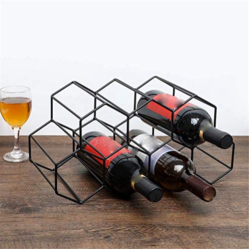 Casque à vin armoire de rack de vins géométrique pour vin rouge