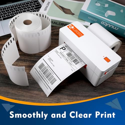 L LIKED 10 Rolls 4x6 Inches 1744907 S0904980 Thermal Labels Compatible with Dymo, Zebra & Rollo Printer, 103x159mm Thermal Printer Shipping Labels for Address, Mailing, Boxes, Pack image 4