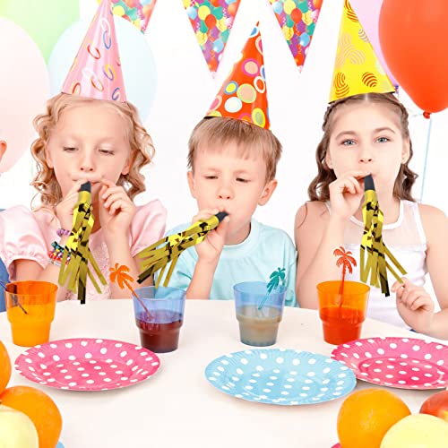 24 STKS Party Noise Makers Gold Noise Makers Party Favors, Graduation Party Noisemakers Glitter Franinged Party Blowers… - Image 5