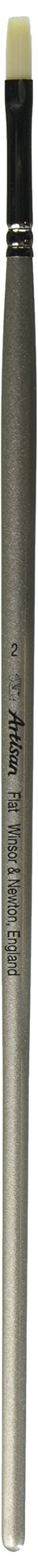 Winsor & Newton Size 3 Artisan Water Mixable Oil Colour Long Handle Flat Brush