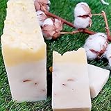Jabón Natural de Azahar - Jabón para cara, manos y cuerpo. Indicado para pieles sensibles o irritadas - Elaborado artesanalmente a base de aceite de oliva - Vegano y Eco